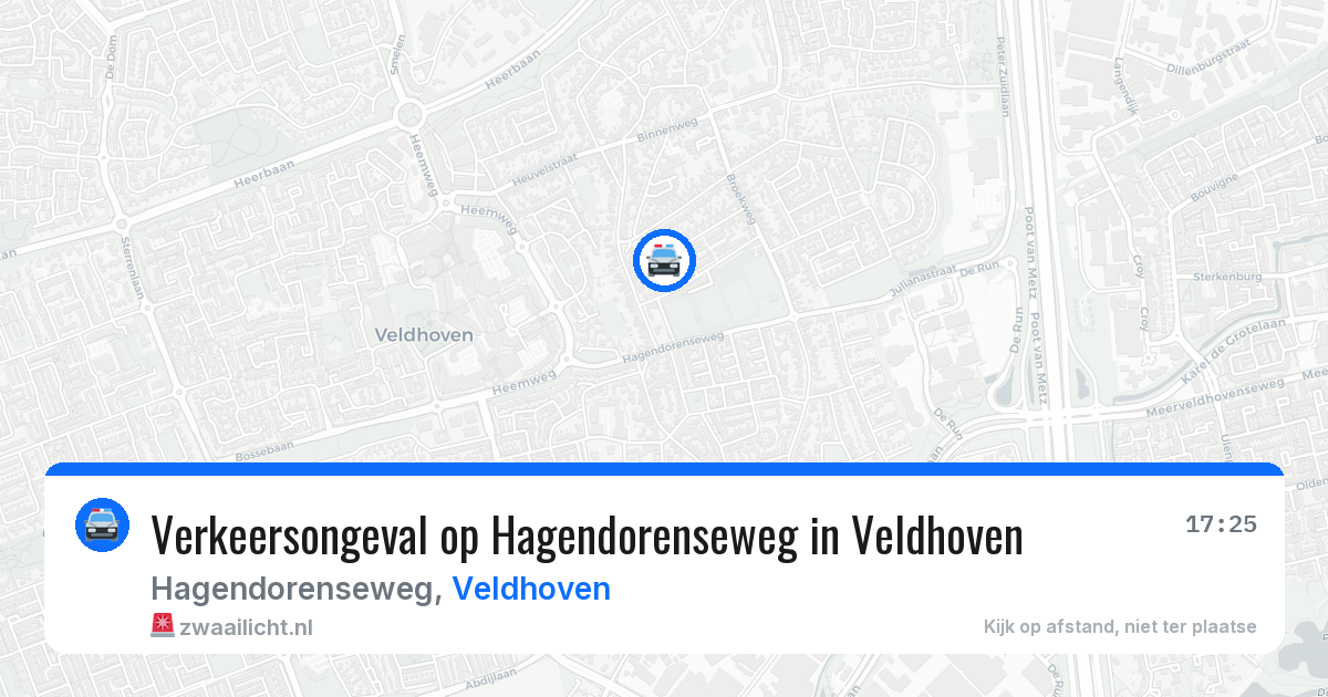 Verkeersongeval op Hagendorenseweg in Veldhoven — 10 apr 2026