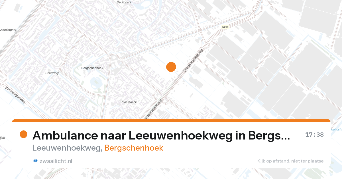 Ambulance naar Leeuwenhoekweg in Bergschenhoek — 28 aug 2026