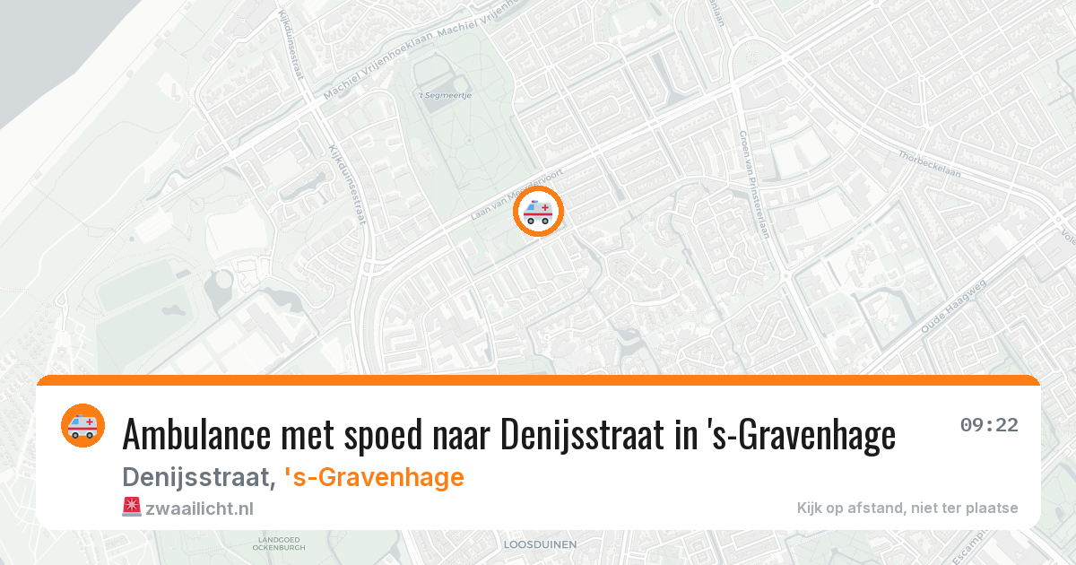 Ambulance met spoed naar Denijsstraat in 's-Gravenhage — 2 jun 2026