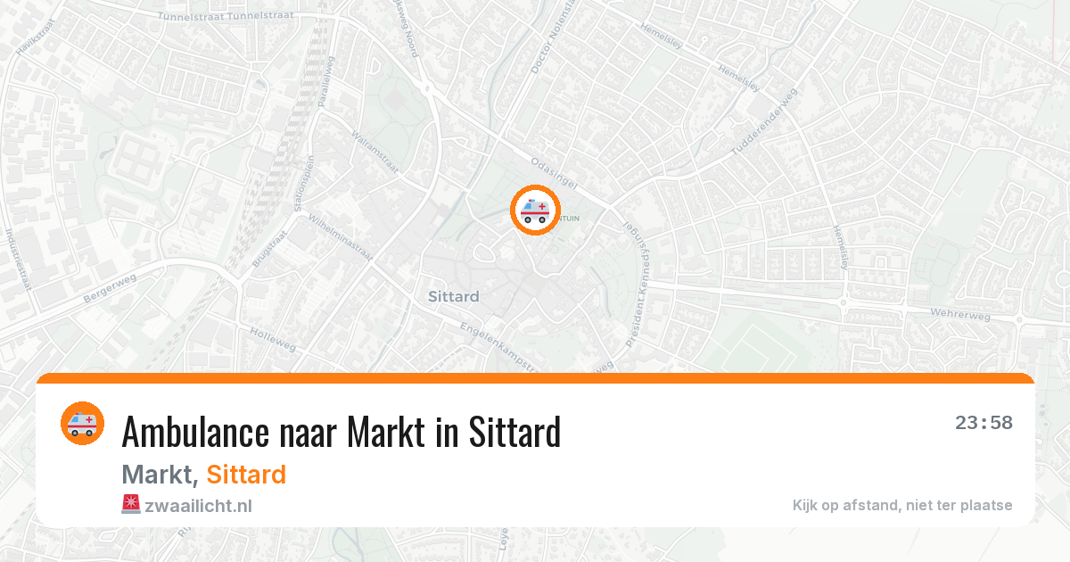 Ambulance naar Markt in Sittard — 14 feb 2026