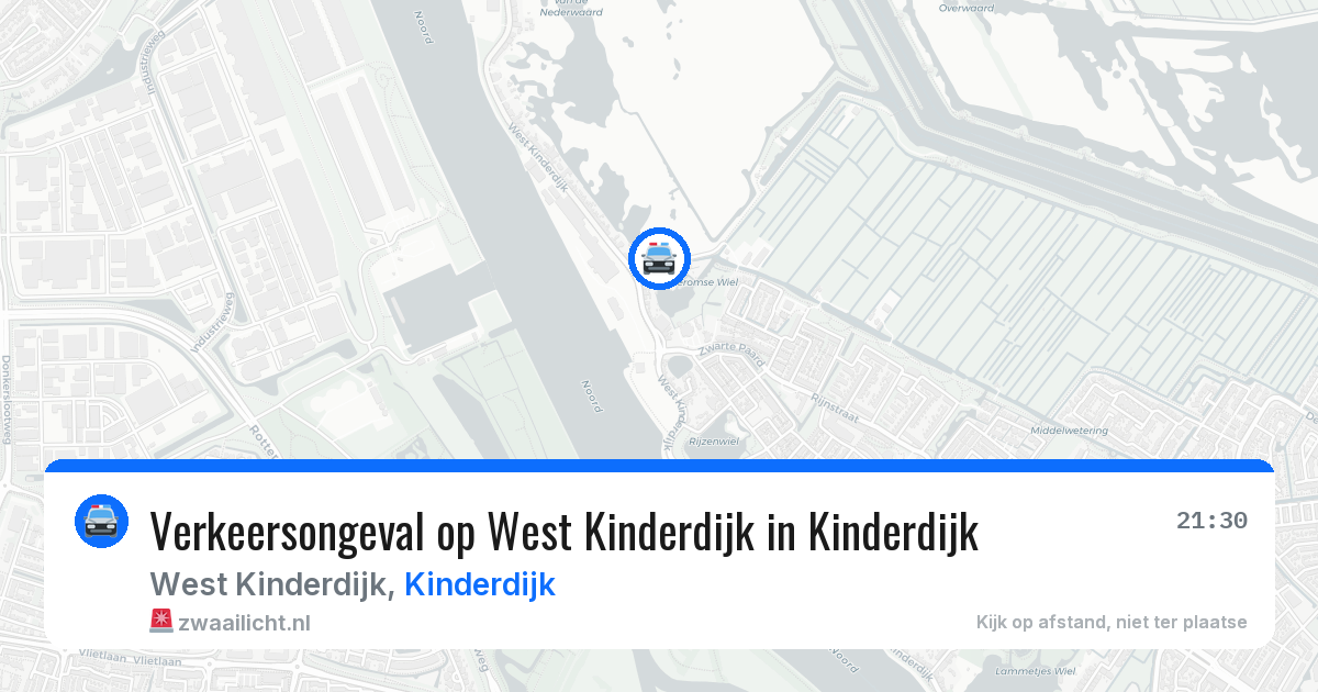 Verkeersongeval op West Kinderdijk in Kinderdijk — 31 mei 2026