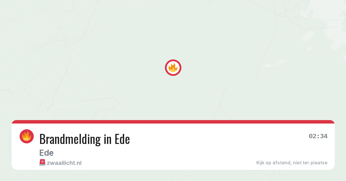 Brandmelding in Ede — 6 mrt 2026