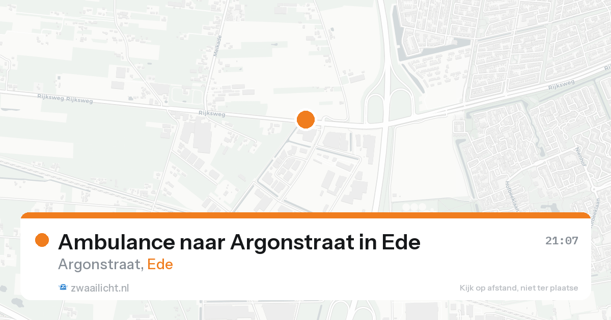 Ambulance naar Argonstraat in Ede — 25 aug 2026