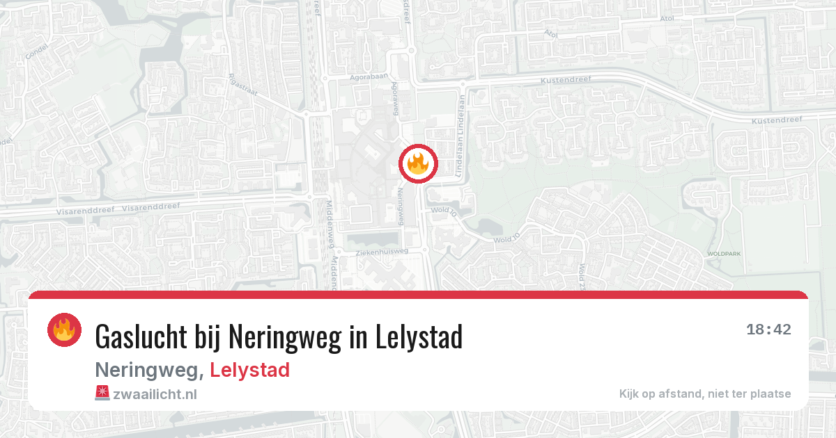 Gaslucht bij Neringweg in Lelystad — 5 jun 2026