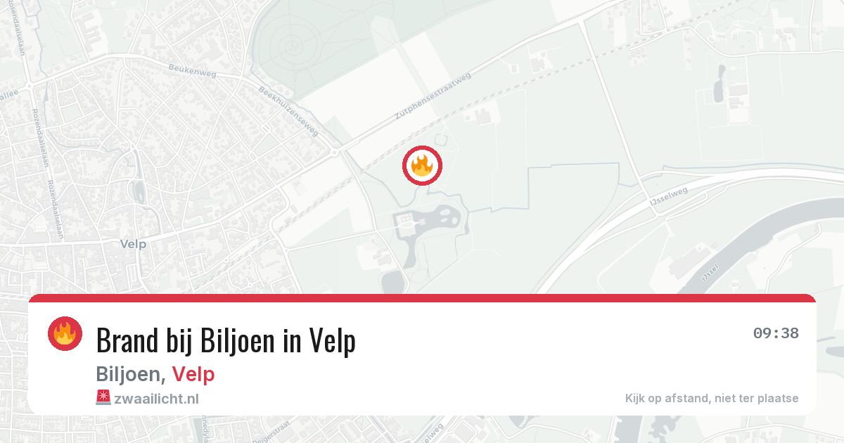 Brand bij Biljoen in Velp — 8 jul 2026