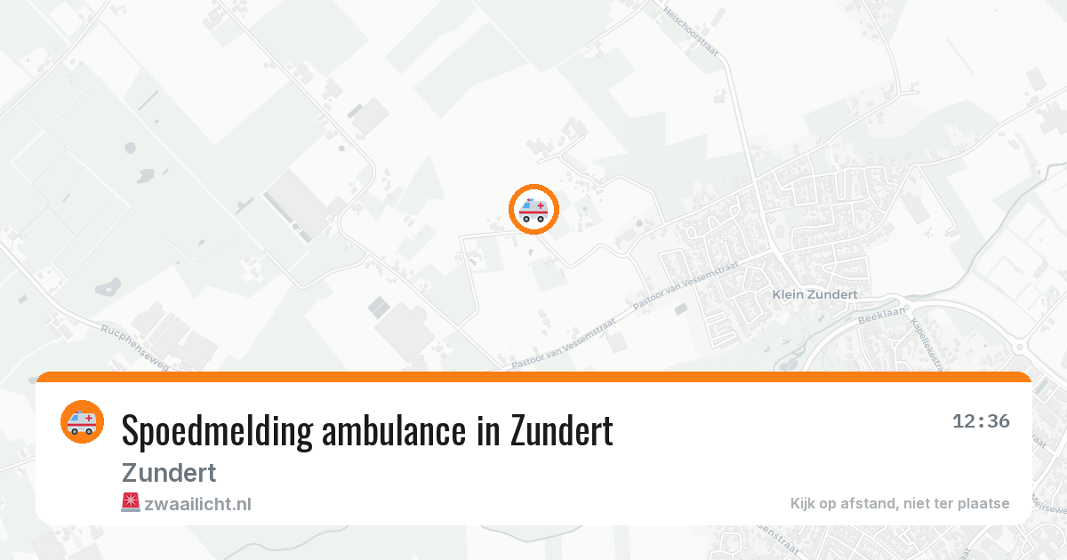 Spoedmelding ambulance in Zundert — 11 aug 2026