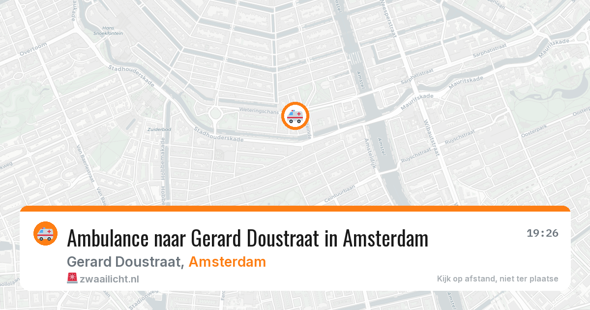 Ambulance naar Gerard Doustraat in Amsterdam — 2 aug 2026
