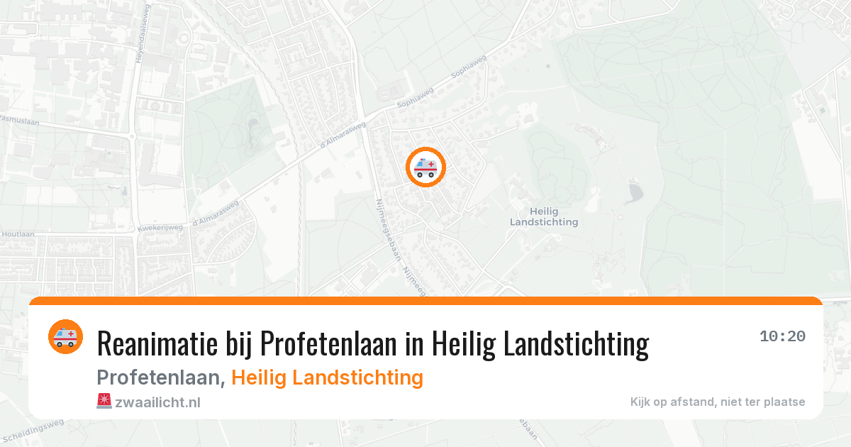 Reanimatie bij Profetenlaan in Heilig Landstichting — 1 jun 2026
