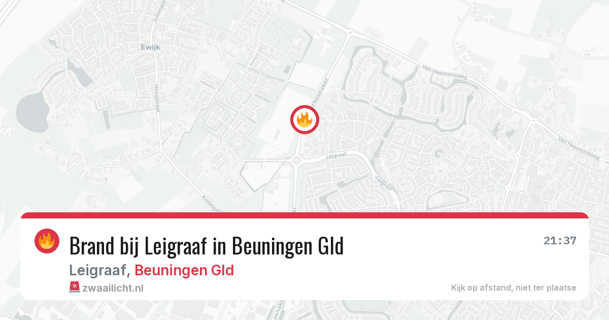 Brand bij Leigraaf in Beuningen Gld — 17 apr 2026