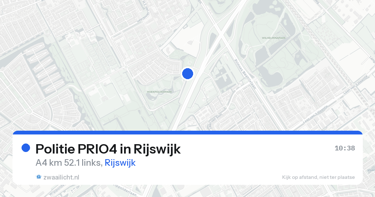Politie PRIO4 in Rijswijk — 16 aug 2026 | 🚨 Zwaailicht.nl