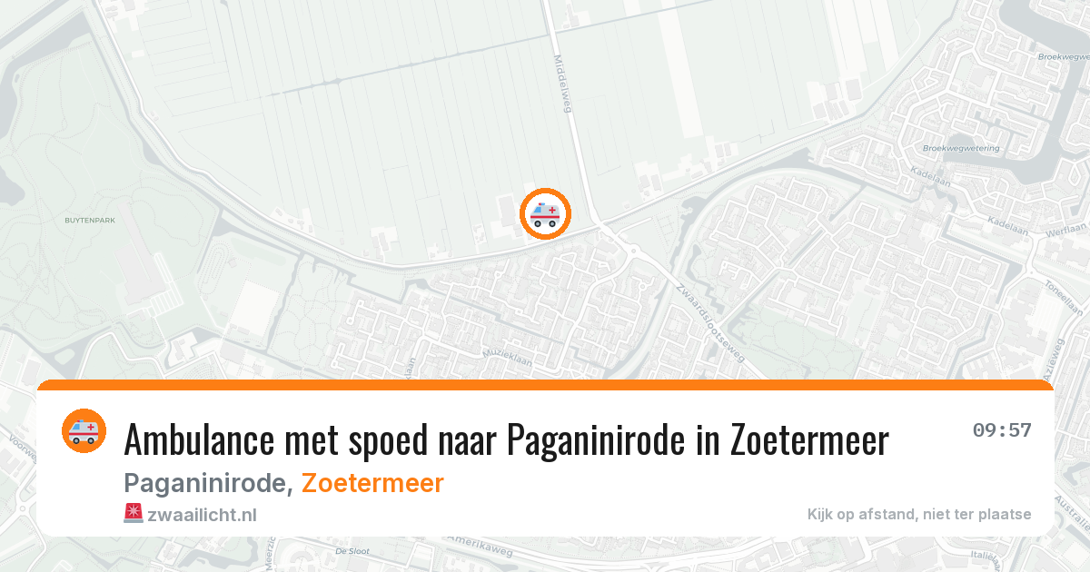 Ambulance met spoed naar Paganinirode in Zoetermeer — 13 apr 2026
