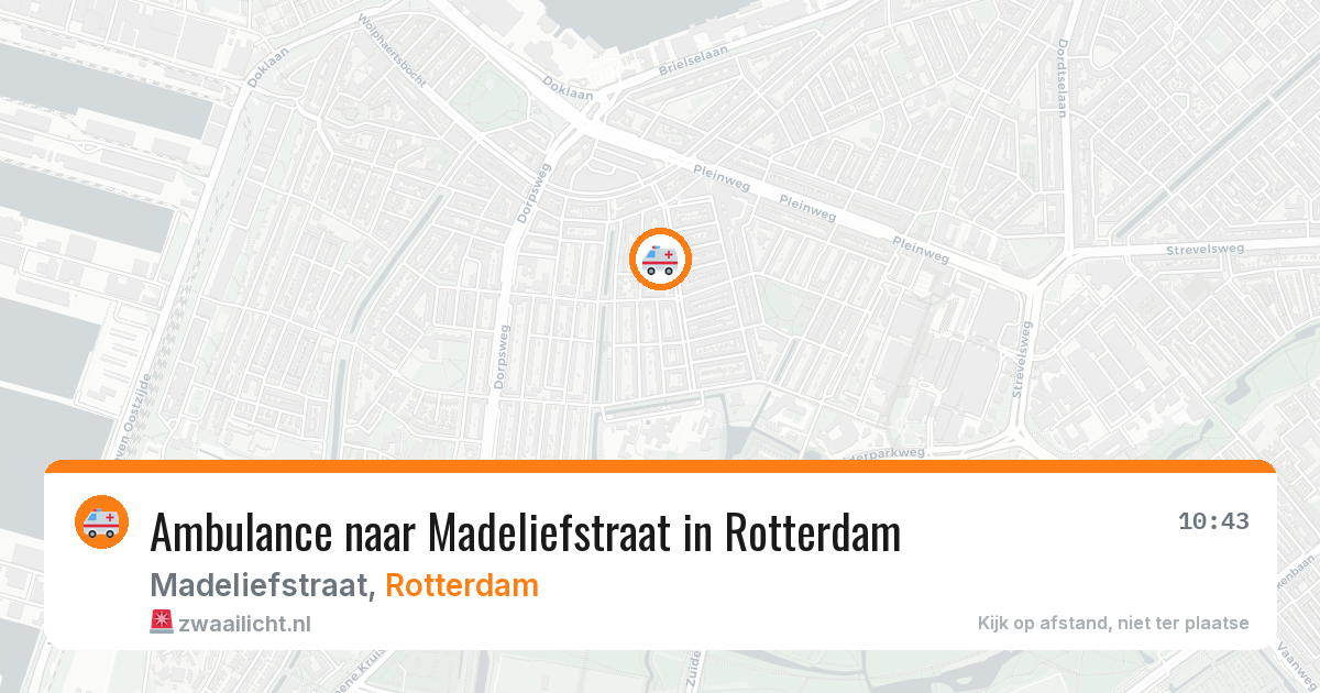 Ambulance naar Madeliefstraat in Rotterdam — 14 jun 2026