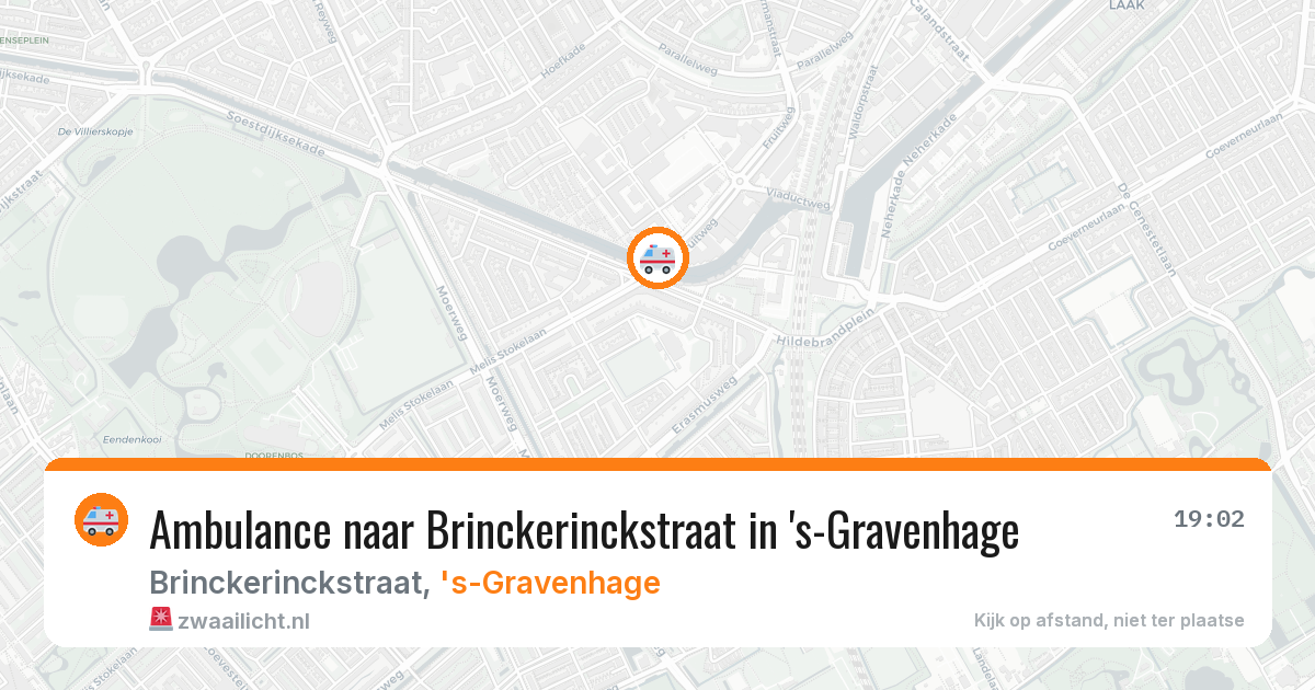 Ambulance naar Brinckerinckstraat in 's-Gravenhage — 14 mrt 2026
