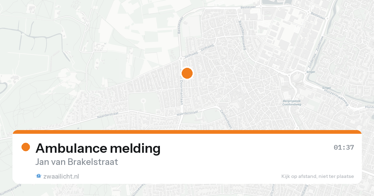 Ambulance melding — 31 jan 2026