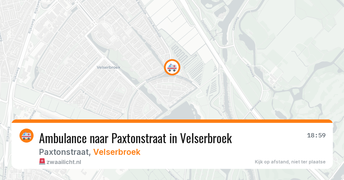 Ambulance naar Paxtonstraat in Velserbroek — 21 jul 2026