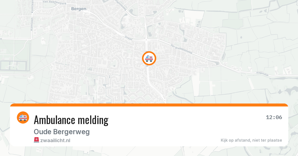 Ambulance melding — 18 apr 2026