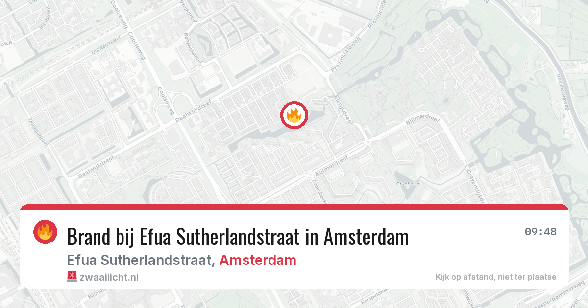 Brand bij Efua Sutherlandstraat in Amsterdam — 5 jun 2026