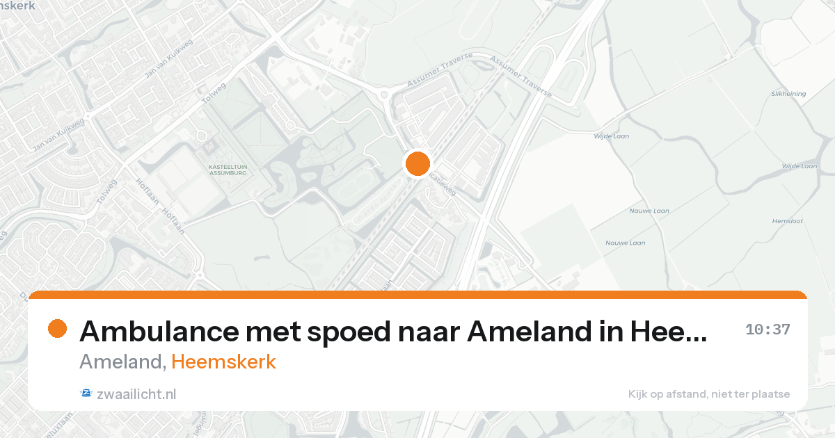 Ambulance met spoed naar Ameland in Heemskerk — 5 jun 2026
