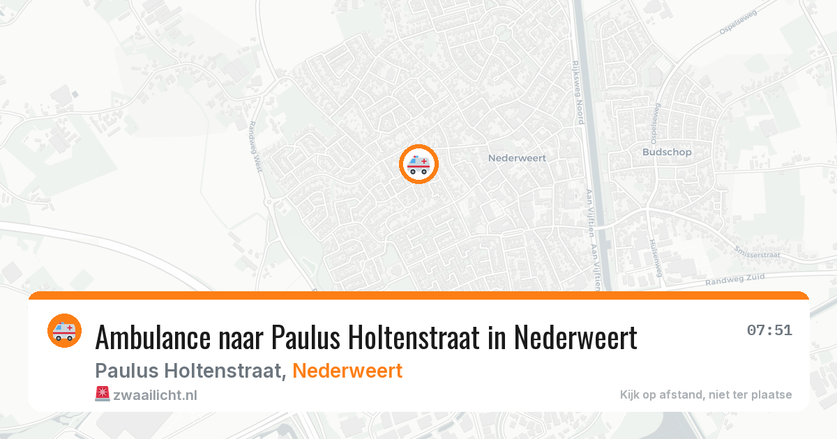 Ambulance naar Paulus Holtenstraat in Nederweert — 28 jul 2026