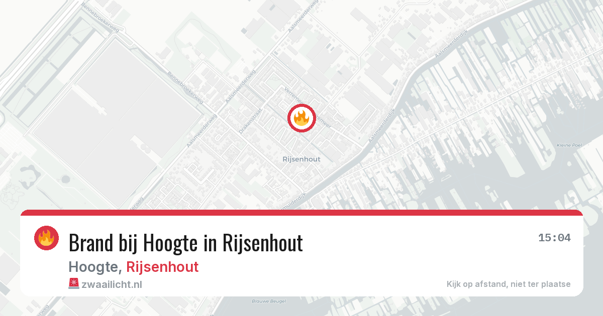 Brand bij Hoogte in Rijsenhout — 3 jun 2026