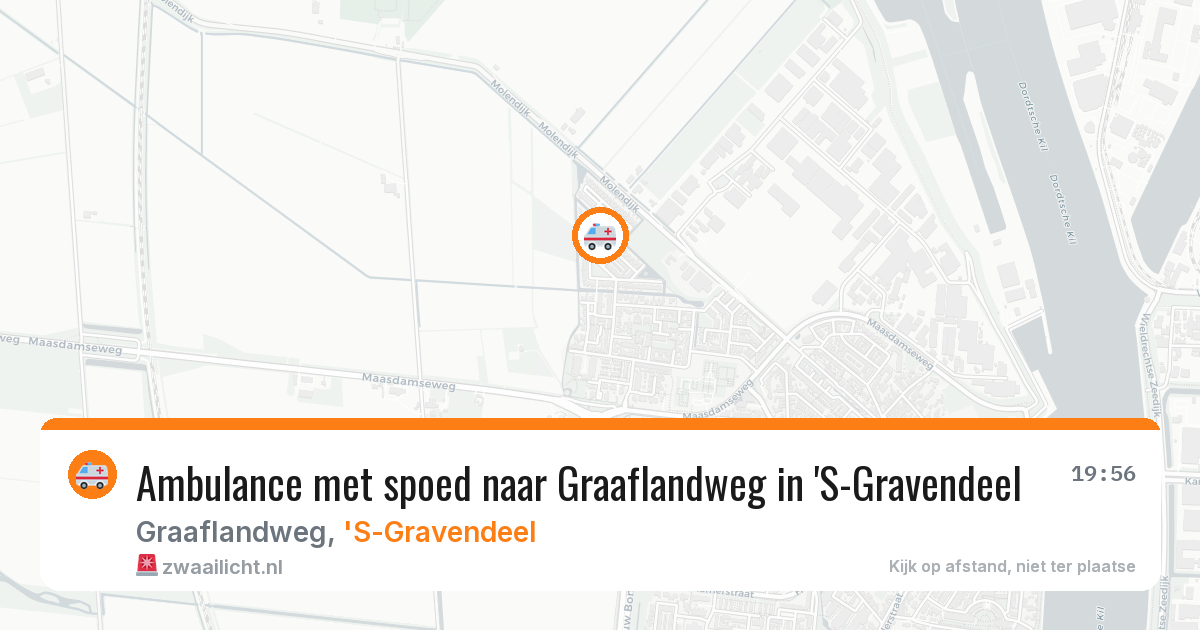 Ambulance met spoed naar Graaflandweg in 'S-Gravendeel — 30 jul 2026