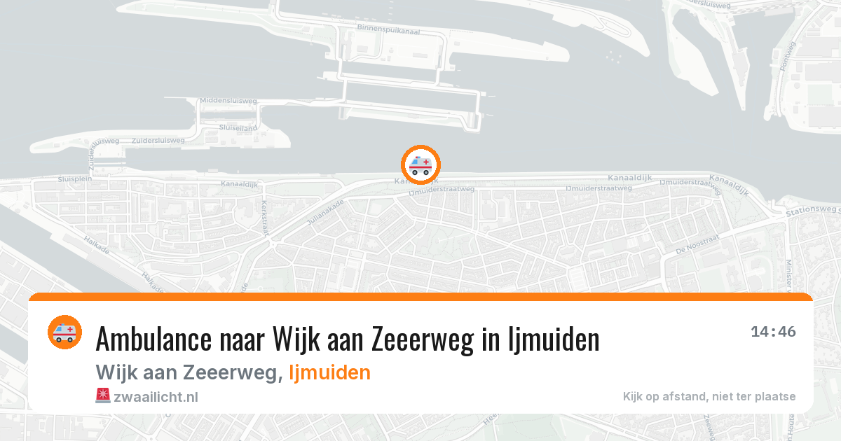 Ambulance naar Wijk aan Zeeerweg in Ijmuiden — 9 mei 2026