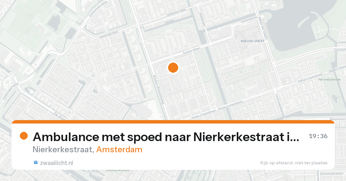 Ambulance met spoed naar Nierkerkestraat in Amsterdam — 31 jan 2026