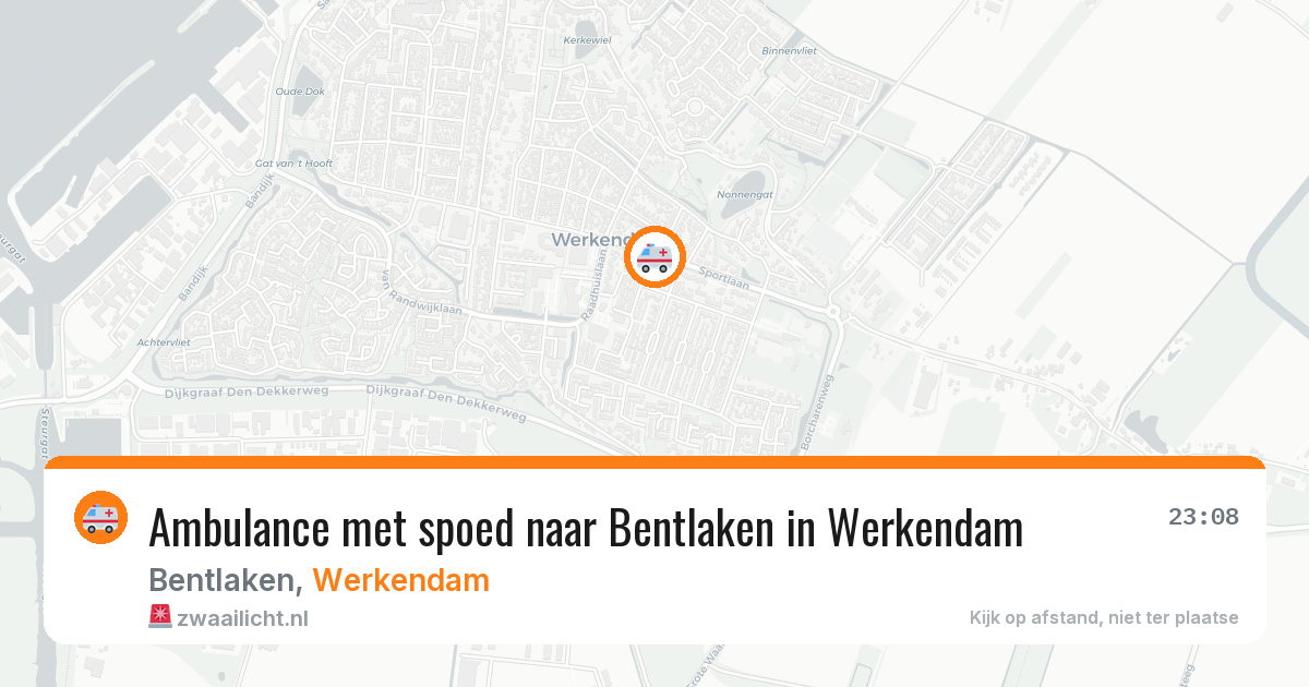 Ambulance met spoed naar Bentlaken in Werkendam — 16 mei 2026