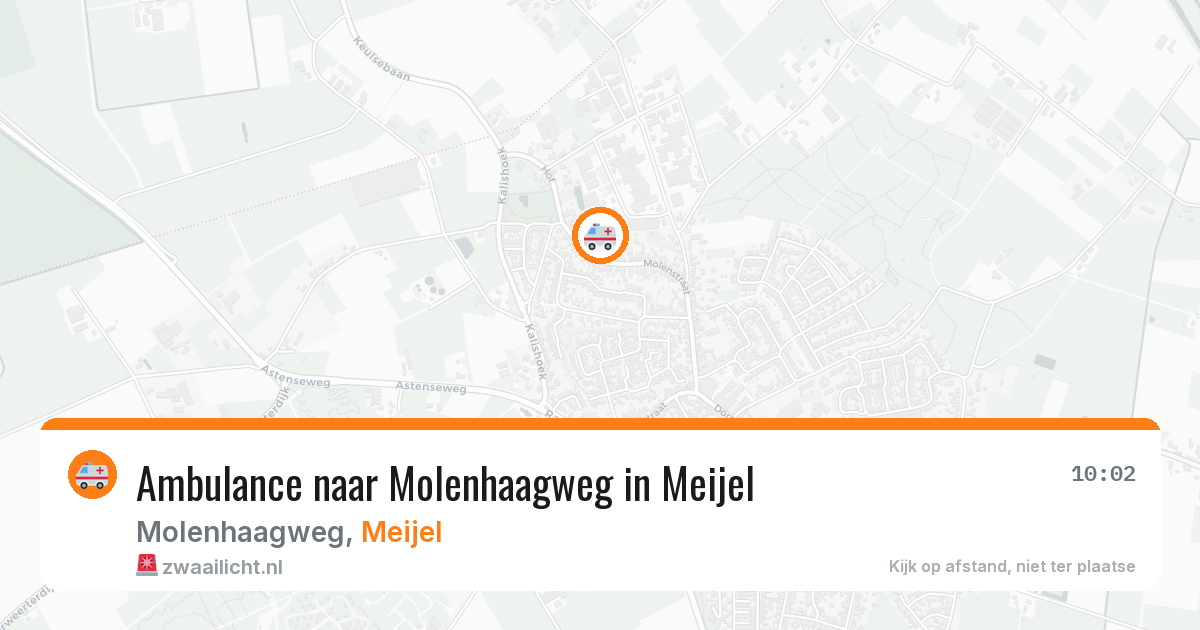 Ambulance naar Molenhaagweg in Meijel — 3 aug 2026