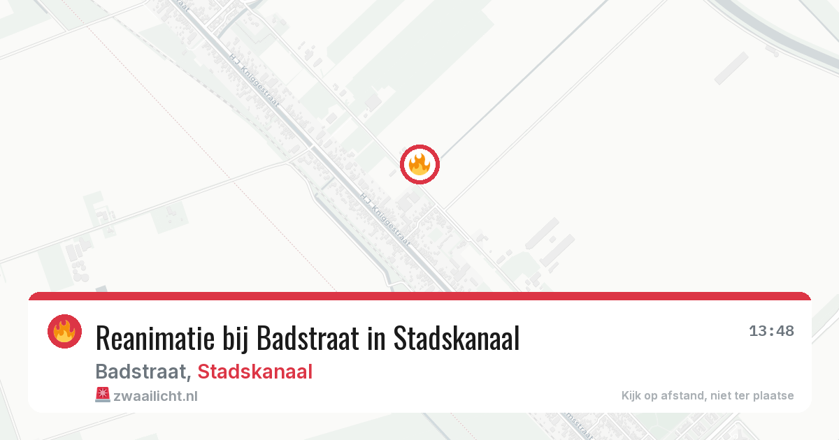 Reanimatie bij Badstraat in Stadskanaal — 27 mei 2026