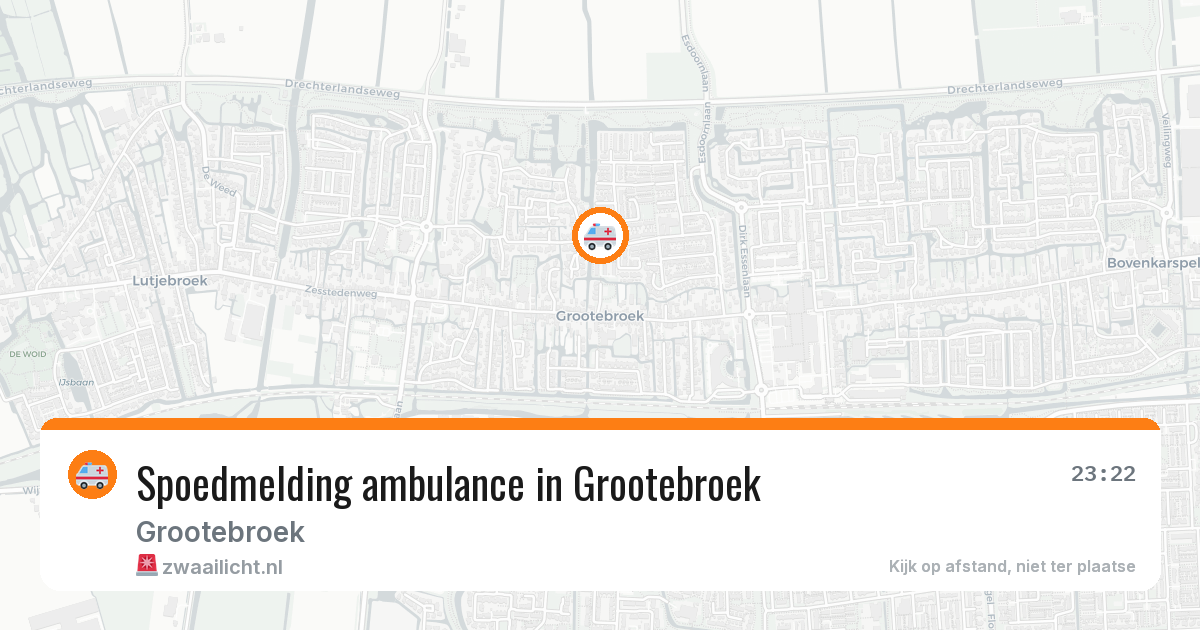 Spoedmelding ambulance in Grootebroek — 5 mei 2026
