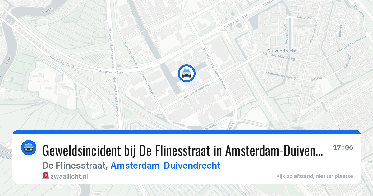 Geweldsincident bij De Flinesstraat in Amsterdam-Duivendrecht — 8 jul 2026