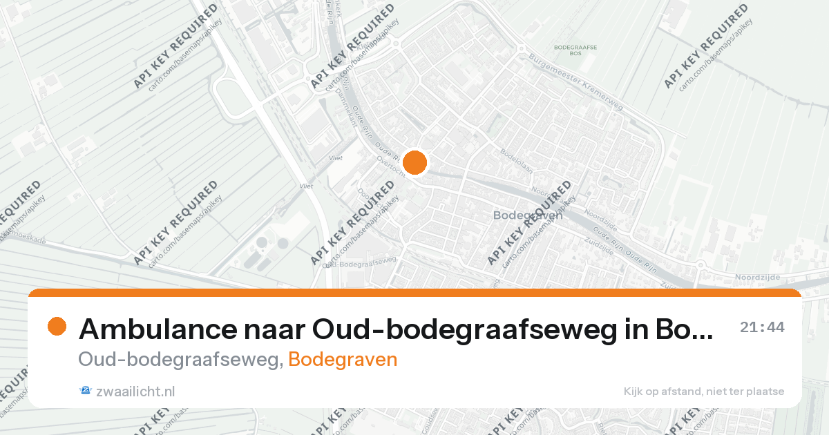 Ambulance naar Oud-bodegraafseweg in Bodegraven — 13 jun 2026