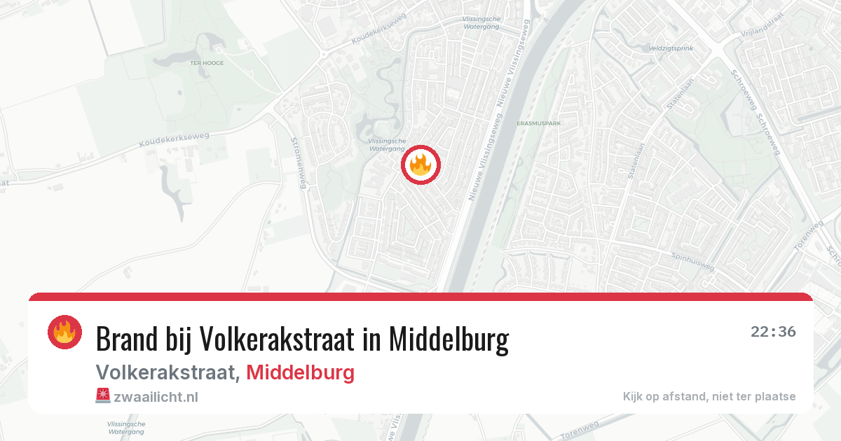 Brand bij Volkerakstraat in Middelburg — 1 jul 2026