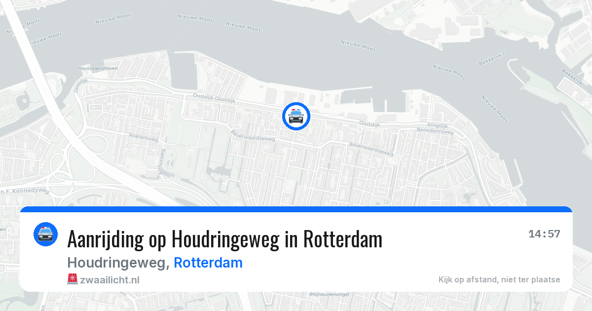 Aanrijding op Houdringeweg in Rotterdam — 2 aug 2026