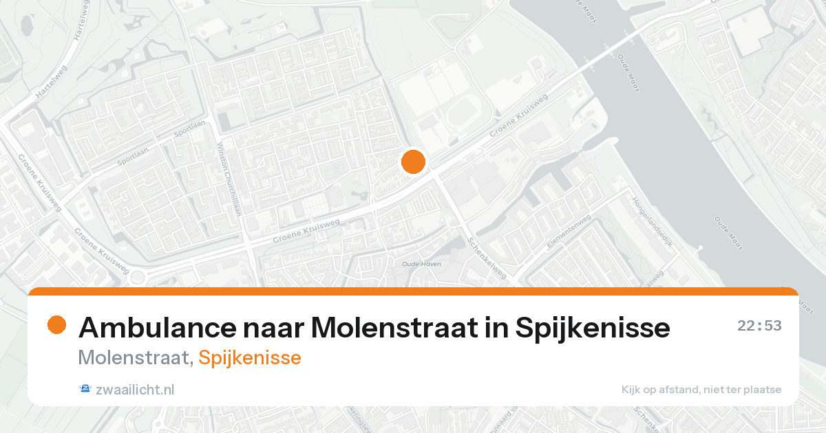 Ambulance naar Molenstraat in Spijkenisse — 21 aug 2026