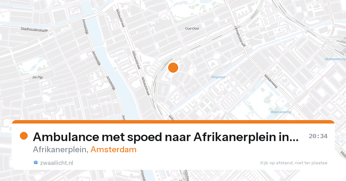 Ambulance met spoed naar Afrikanerplein in Amsterdam — 26 aug 2026