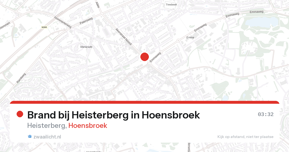 Brand bij Heisterberg in Hoensbroek — 26 aug 2026