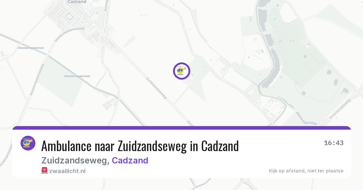 Ambulance naar Zuidzandseweg in Cadzand — 30 jun 2026