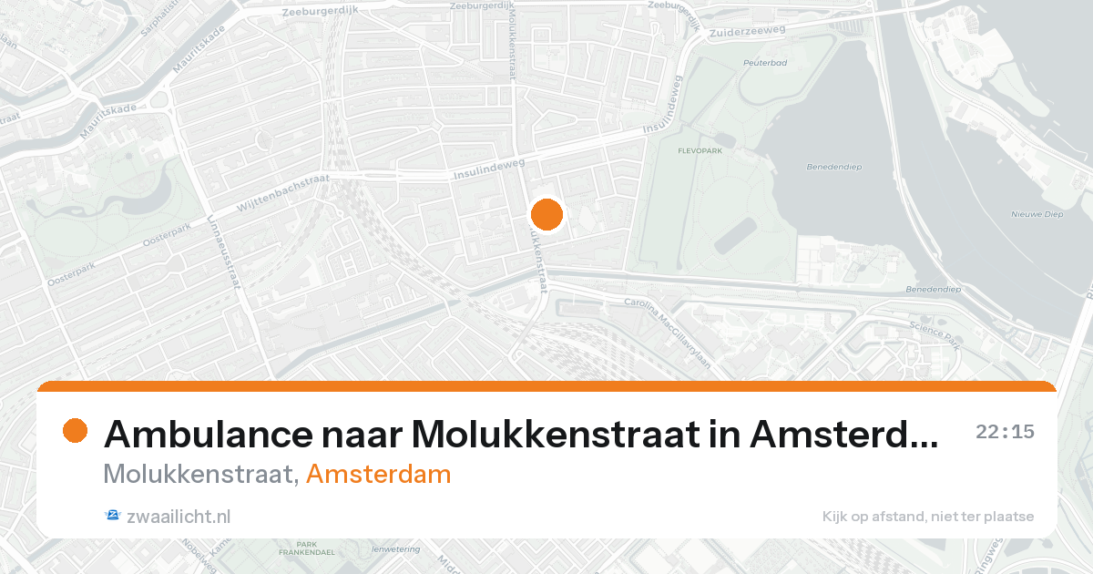 Ambulance naar Molukkenstraat in Amsterdam — 7 feb 2026
