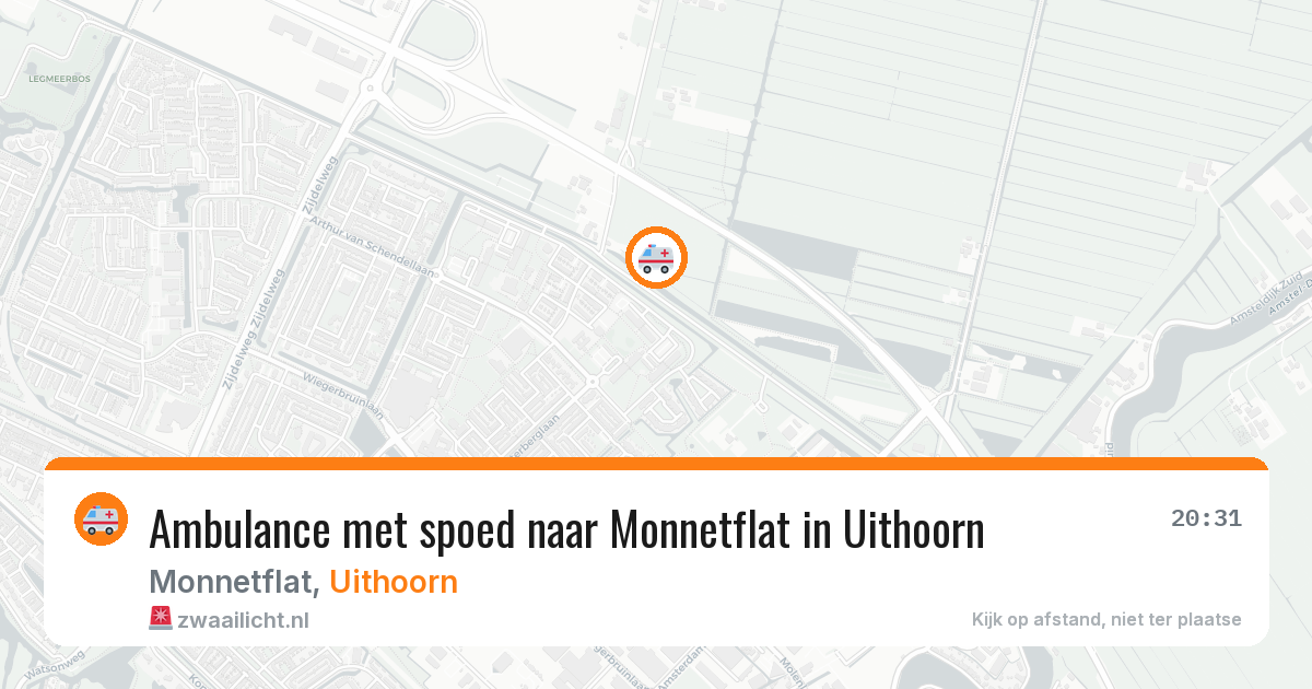 Ambulance met spoed naar Monnetflat in Uithoorn — 3 apr 2026