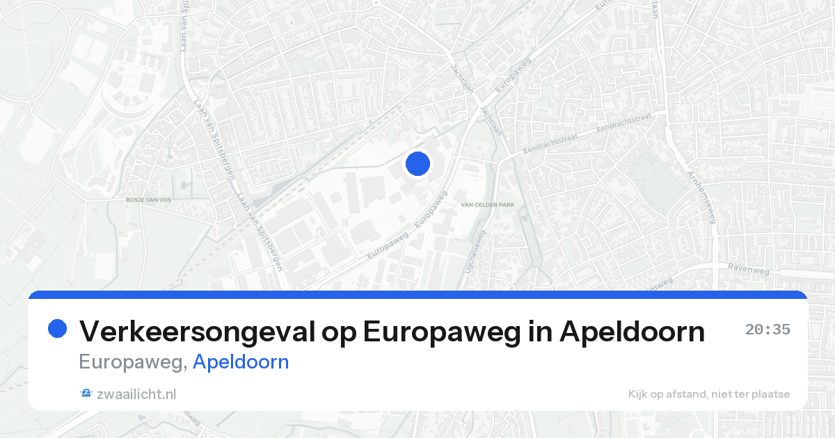 Verkeersongeval op Europaweg in Apeldoorn — 21 aug 2026