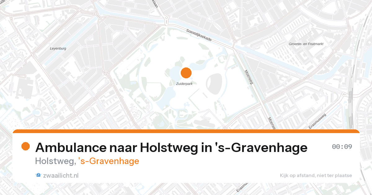 Ambulance naar Holstweg in 's-Gravenhage — 26 aug 2026