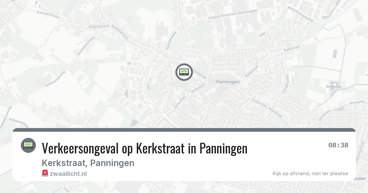 Verkeersongeval op Kerkstraat in Panningen — 24 jun 2026