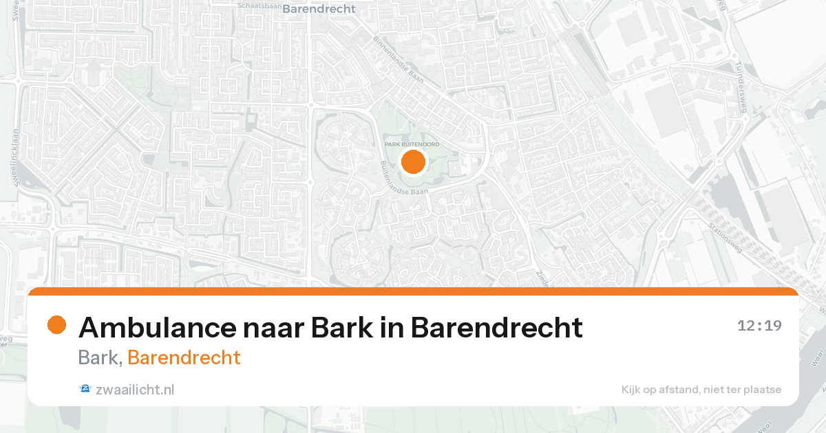 Ambulance naar Bark in Barendrecht — 18 aug 2026