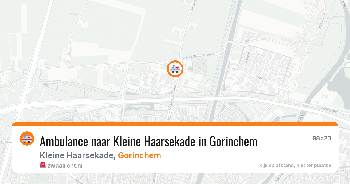 Ambulance naar Kleine Haarsekade in Gorinchem — 10 aug 2026