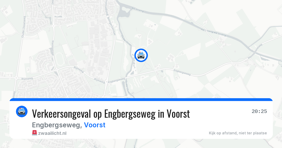 Verkeersongeval op Engbergseweg in Voorst — 1 aug 2026