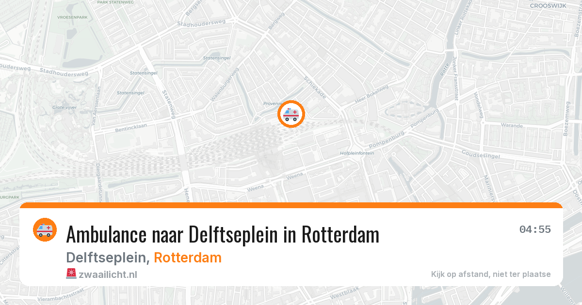 Ambulance naar Delftseplein in Rotterdam — 1 apr 2026