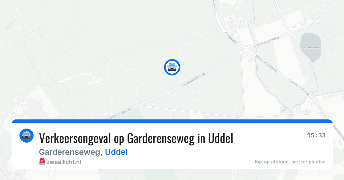 Verkeersongeval op Garderenseweg in Uddel — 24 mrt 2026