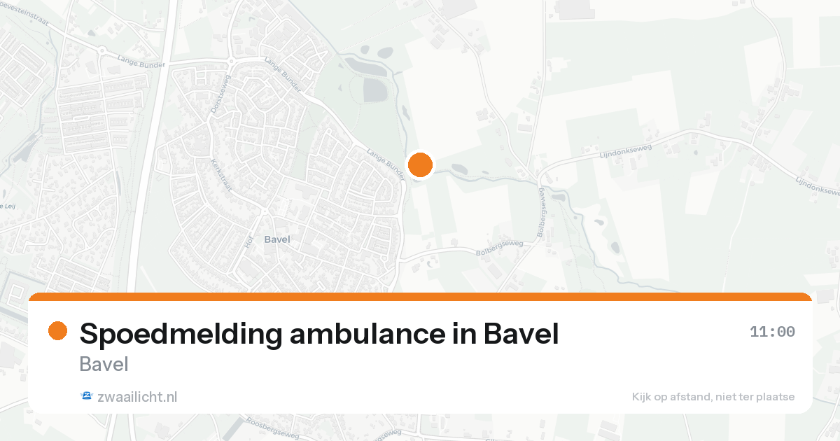 Spoedmelding ambulance in Bavel — 15 aug 2026